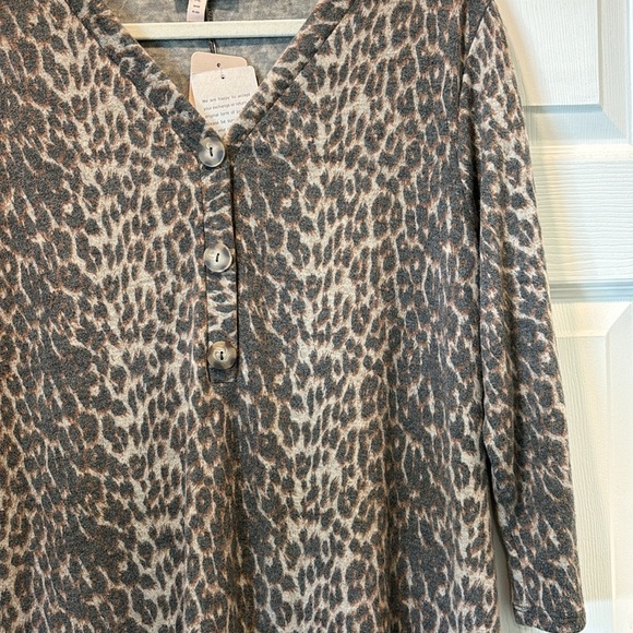 Como Vintage Animal Print Cheetah Super Soft Knit Dress NWT XL - Picture 2 of 7